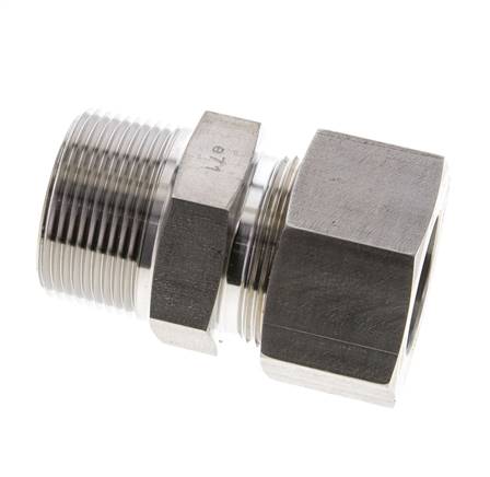 1 1/4'' NPT Macho x 30S Anillo de corte recto de acero inoxidable 400 Bar DIN 2353