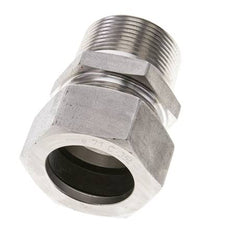 1 1/4'' NPT Macho x 35L Anillo de corte recto de acero inoxidable 160 Bar DIN 2353
