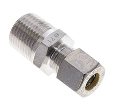 1/2'' NPT Macho x 10L Racor de compresión recto de acero inoxidable 315 Bar DIN 2353