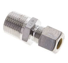1/2'' NPT Macho x 10L Racor de compresión recto de acero inoxidable 315 Bar DIN 2353