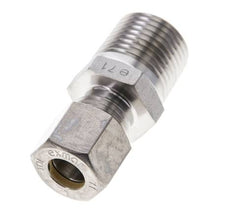 1/2'' NPT Macho x 10L Racor de compresión recto de acero inoxidable 315 Bar DIN 2353