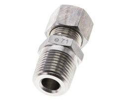 1/2'' NPT Macho x 12L Racor de compresión recto de acero inoxidable 315 Bar DIN 2353