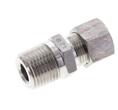 1/2'' NPT Macho x 12L Racor de compresión recto de acero inoxidable 315 Bar DIN 2353