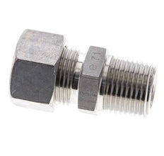 1/2'' NPT Macho x 15L Racor de compresión recto de acero inoxidable 315 Bar DIN 2353
