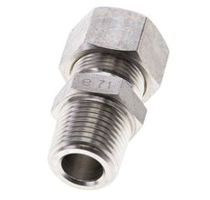 1/2'' NPT Macho x 15L Racor de compresión recto de acero inoxidable 315 Bar DIN 2353