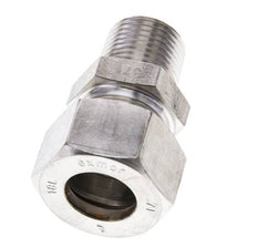 1/2'' NPT Macho x 18L Racor de compresión recto de acero inoxidable 315 Bar DIN 2353