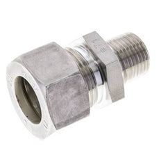 1/2'' NPT Macho x 22L Racor de compresión recto de acero inoxidable 160 Bar DIN 2353