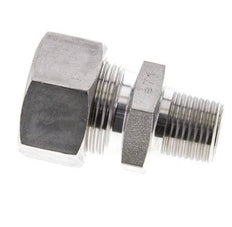 1/2'' NPT Macho x 22L Racor de compresión recto de acero inoxidable 160 Bar DIN 2353