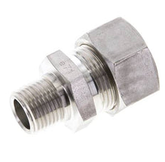 1/2'' NPT Macho x 22L Racor de compresión recto de acero inoxidable 160 Bar DIN 2353