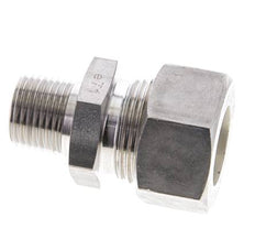 1/2'' NPT Macho x 22L Racor de compresión recto de acero inoxidable 160 Bar DIN 2353