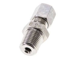 1/4'' NPT Macho x 6L Racor de compresión recto de acero inoxidable 315 Bar DIN 2353
