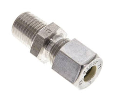 1/4'' NPT Macho x 8L Racor de compresión recto de acero inoxidable 315 Bar DIN 2353
