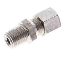 1/4'' NPT Macho x 8L Racor de compresión recto de acero inoxidable 315 Bar DIN 2353