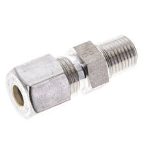 1/4'' NPT Macho x 8S Racor de compresión recto de acero inoxidable 630 Bar DIN 2353