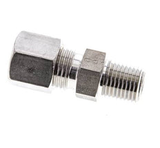 1/4'' NPT Macho x 8S Racor de compresión recto de acero inoxidable 630 Bar DIN 2353