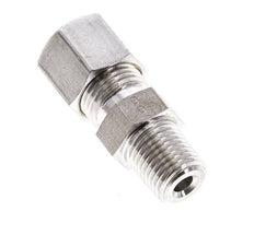 1/4'' NPT Macho x 8S Racor de compresión recto de acero inoxidable 630 Bar DIN 2353