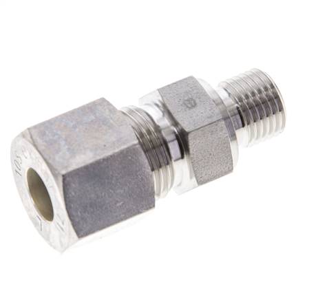 1/4'' NPT Macho x 10S Racor de compresión recto de acero inoxidable 630 Bar DIN 2353