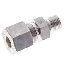 1/4'' NPT Macho x 10S Racor de compresión recto de acero inoxidable 630 Bar DIN 2353