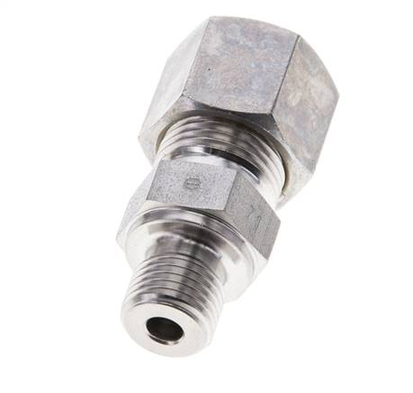 1/4'' NPT Macho x 10S Racor de compresión recto de acero inoxidable 630 Bar DIN 2353