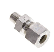 1/4'' NPT Macho x 12S Racor de compresión recto de acero inoxidable 630 Bar DIN 2353