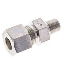 1/4'' NPT Macho x 12S Racor de compresión recto de acero inoxidable 630 Bar DIN 2353