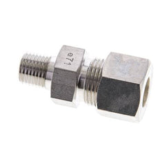 1/4'' NPT Macho x 12S Racor de compresión recto de acero inoxidable 630 Bar DIN 2353