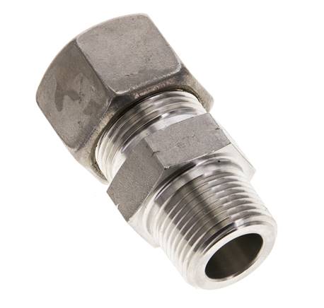3/4'' NPT Macho x 20S Racor de compresión recto de acero inoxidable 400 Bar DIN 2353