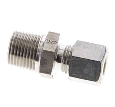 racor de compresión recto de acero inoxidable 3/8'' NPT Macho x 8L 315 Bar DIN 2353