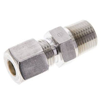 3/8'' NPT Macho x 8S Racor de compresión recto de acero inoxidable 630 Bar DIN 2353