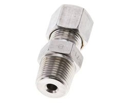 3/8'' NPT Macho x 8S Racor de compresión recto de acero inoxidable 630 Bar DIN 2353