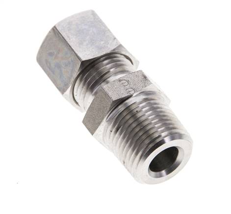 racor de compresión recto de acero inoxidable 3/8'' NPT Macho x 10L 315 Bar DIN 2353