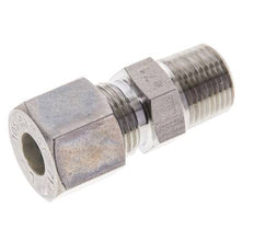 3/8'' NPT Macho x 10S Racor de compresión recto de acero inoxidable 630 Bar DIN 2353