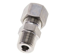 3/8'' NPT Macho x 10S Racor de compresión recto de acero inoxidable 630 Bar DIN 2353