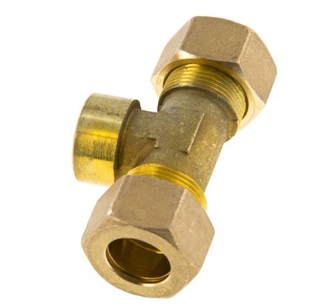 G 1/2'' x 18mm Accesorio de compresión en T de latón 67 Bar DIN EN 1254-2