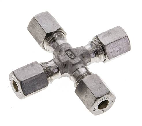 accesorio de compresión transversal de acero inoxidable 6L 315 Bar DIN 2353