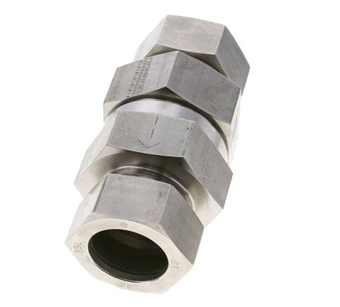 Válvula de retención hidráulica Anillo de corte 35L (M45x2) Acero inoxidable 1-100bar (15-1450)psi ISO 8434-1