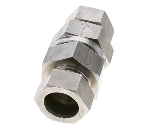 Válvula de retención hidráulica Anillo de corte 35L (M45x2) Acero inoxidable 1-100bar (15-1450)psi ISO 8434-1