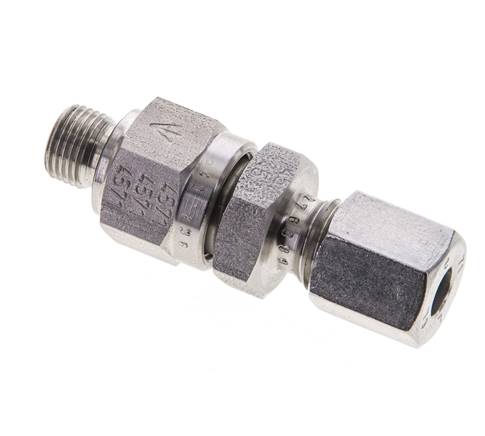 Válvula de retención hidráulica Anillo de corte 6L (M12x1,5) y G1/8'' Macho Acero inoxidable 1-250bar (15-3625)psi Tubo-Rosca ISO 8434-1