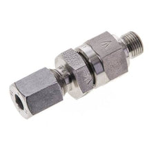 Válvula de retención hidráulica Anillo de corte 6L (M12x1,5) y G1/8'' Macho Acero inoxidable 1-250bar (15-3625)psi Tubo-Rosca ISO 8434-1