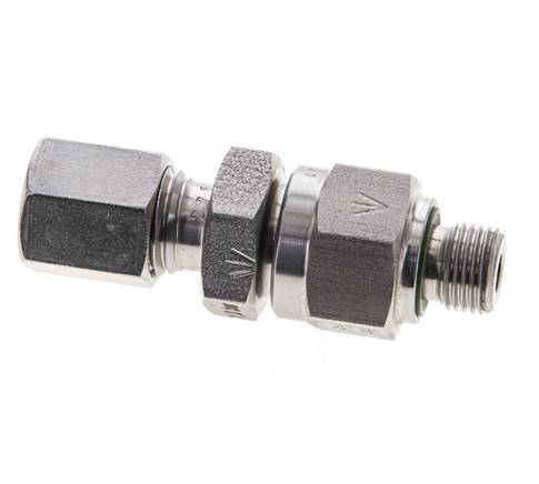 Válvula de retención hidráulica Anillo de corte 6L (M12x1,5) y G1/8'' Macho Acero inoxidable 1-250bar (15-3625)psi Tubo-Rosca ISO 8434-1