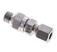 Válvula de retención hidráulica Anillo de corte 8L (M14x1,5) y G1/4'' Macho Acero inoxidable 1-250bar (15-3625)psi Tubo-Rosca ISO 8434-1