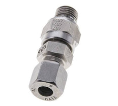 Válvula de retención hidráulica Anillo de corte 8L (M14x1,5) y G1/4'' Macho Acero inoxidable 1-250bar (15-3625)psi Tubo-Rosca ISO 8434-1