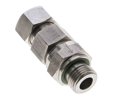 Válvula de retención hidráulica Anillo de corte 15L (M22x1,5) y G1/2'' Macho Acero inoxidable 1-250bar (15-3625)psi Tubo-Rosca ISO 8434-1
