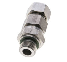 Válvula de retención hidráulica Anillo de corte 15L (M22x1,5) y G1/2'' Macho Acero inoxidable 1-250bar (15-3625)psi Tubo-Rosca ISO 8434-1