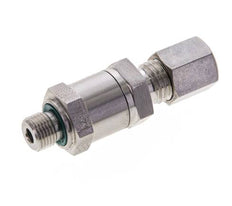 Válvula de retención hidráulica Anillo de compresión 6L (M12x1,5) y G1/8'' Macho Acero inoxidable 1-250bar (15-3625)psi Tubo-Rosca ISO 8434-1