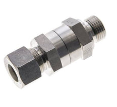 Válvula de retención hidráulica Anillo de compresión 15L (M22x1,5) y G1/2'' macho Acero inoxidable 1-250bar (15-3625)psi Tubo-Rosca ISO 8434-1