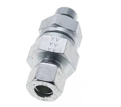 Válvula de retención hidráulica Anillo de corte 12L (M18x1,5) y G3/8'' Acero macho 1-250bar (15-3625)psi Rosca-Tubo ISO 8434-1