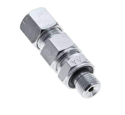 Válvula de retención hidráulica Anillo de corte 8S (M16x1,5) y G1/4'' Acero macho 1-400bar (15-5800)psi Rosca-Tubo ISO 8434-1