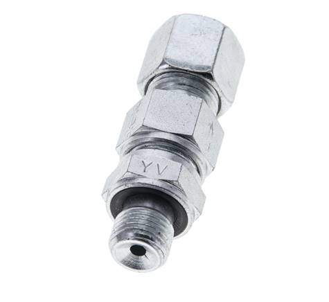 Válvula de retención hidráulica Anillo de corte 8S (M16x1,5) y G1/4'' Acero macho 1-400bar (15-5800)psi Rosca-Tubo ISO 8434-1