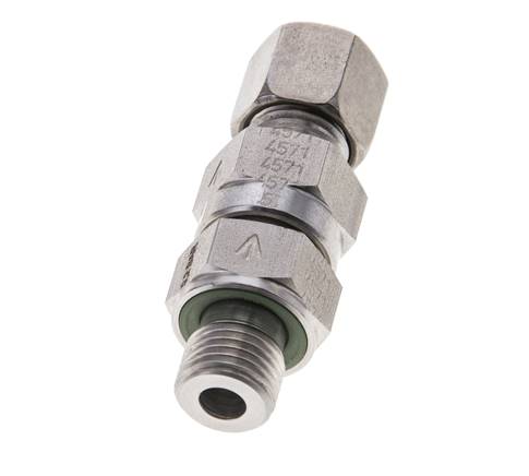 Válvula de retención hidráulica Anillo de corte 8L (M14x1,5) y G1/4'' Macho Acero inoxidable 0,2-250bar (3-3625)psi Rosca-Tubo ISO 8434-1
